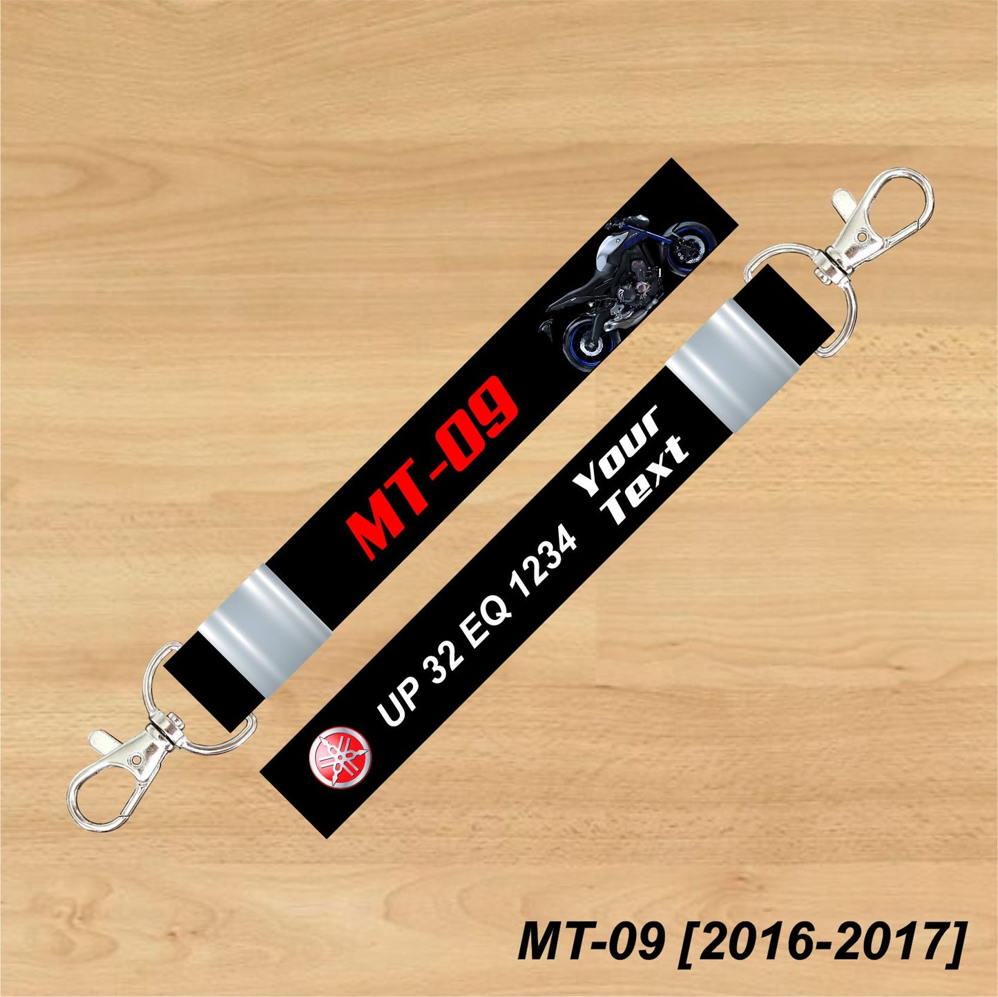 MT-09 [2016-2020] - Personalized Yamaha Keychain - Wood, Acrylic, Metal Printed