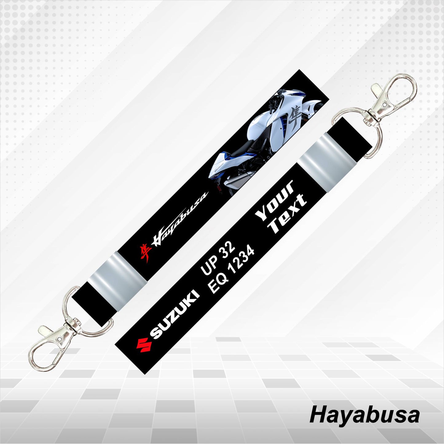 Hayabusa - Personalized Suzuki Keychain - Wood, Acrylic, Metal Printed