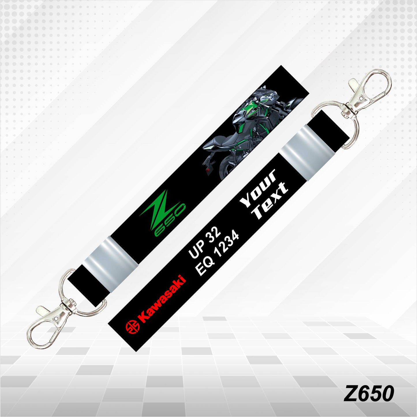 Z650 - Personalized Kawasaki Keychain - Wood, Acrylic, Metal Printed