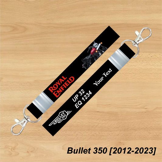 Bullet 350 [2012-2023] - Personalized Royal Enfield Keychain - Wood, Acrylic, Metal Printed
