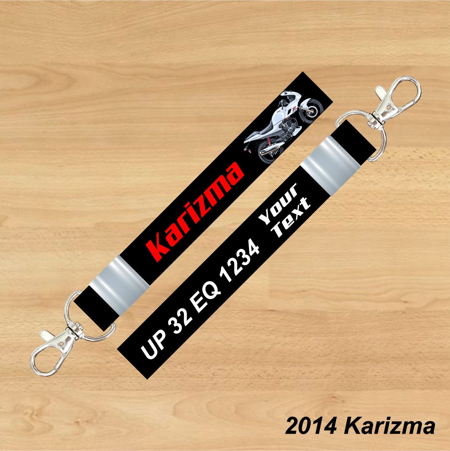 Karizma [2014]  - Personalized Hero Keychain - Wood, Acrylic, Metal Printed