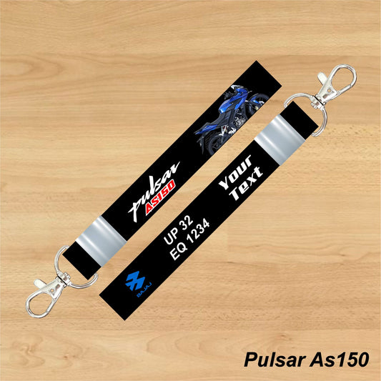 Pulsar AS150 - Personalized Bajaj Printed Keychain or Lanyard