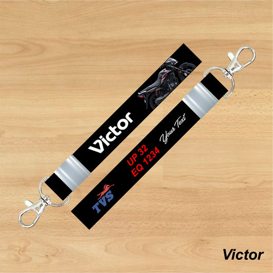 Victor - Personalized TVS Keychain - Wood, Acrylic, Metal Printed