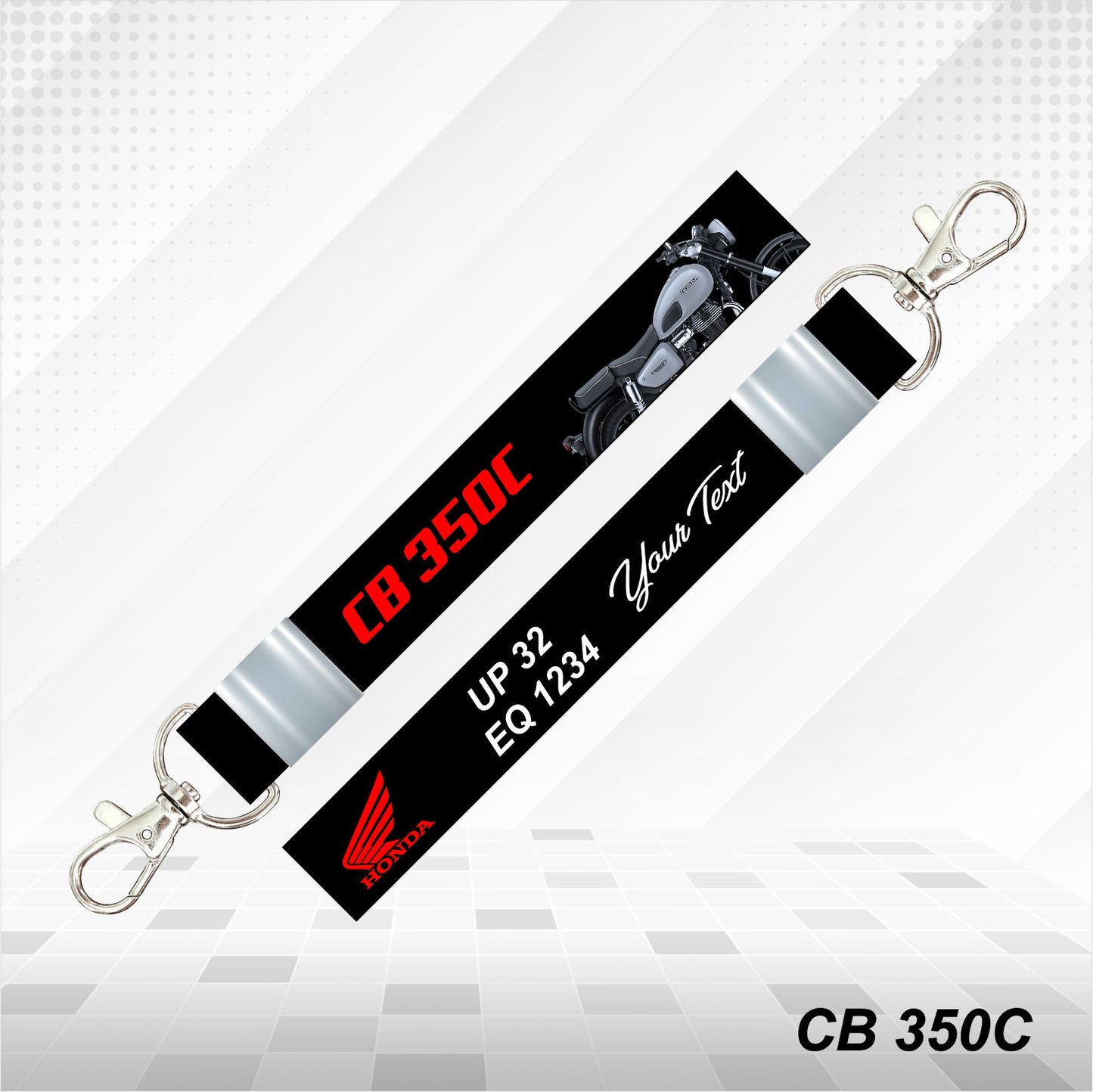 CB 350C - Personalized Honda Keychain - Wood, Acrylic, Metal Printed