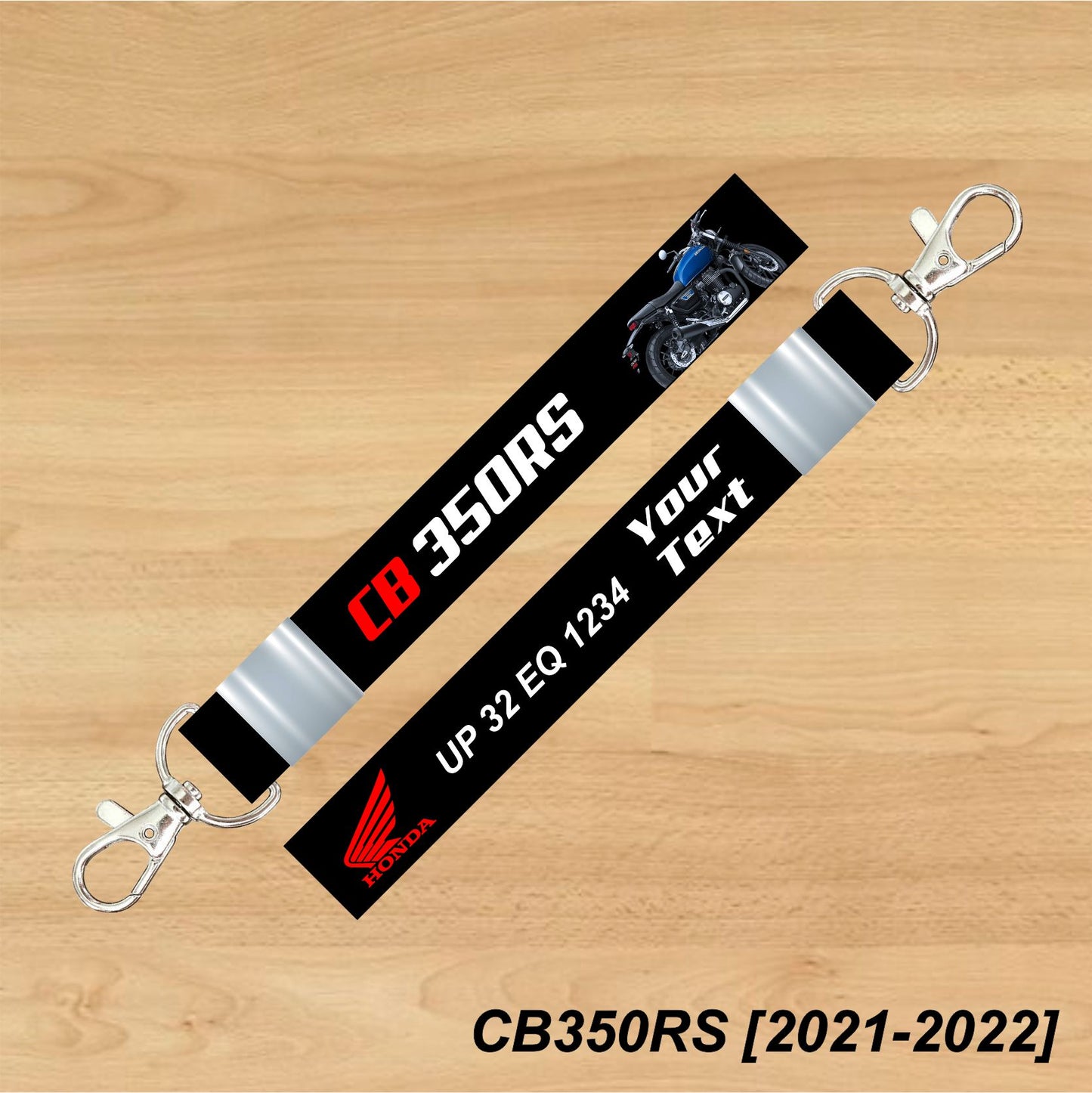 CB 350 RS [2021-2022] - Personalized Honda Keychain - Wood, Acrylic, Metal Printed