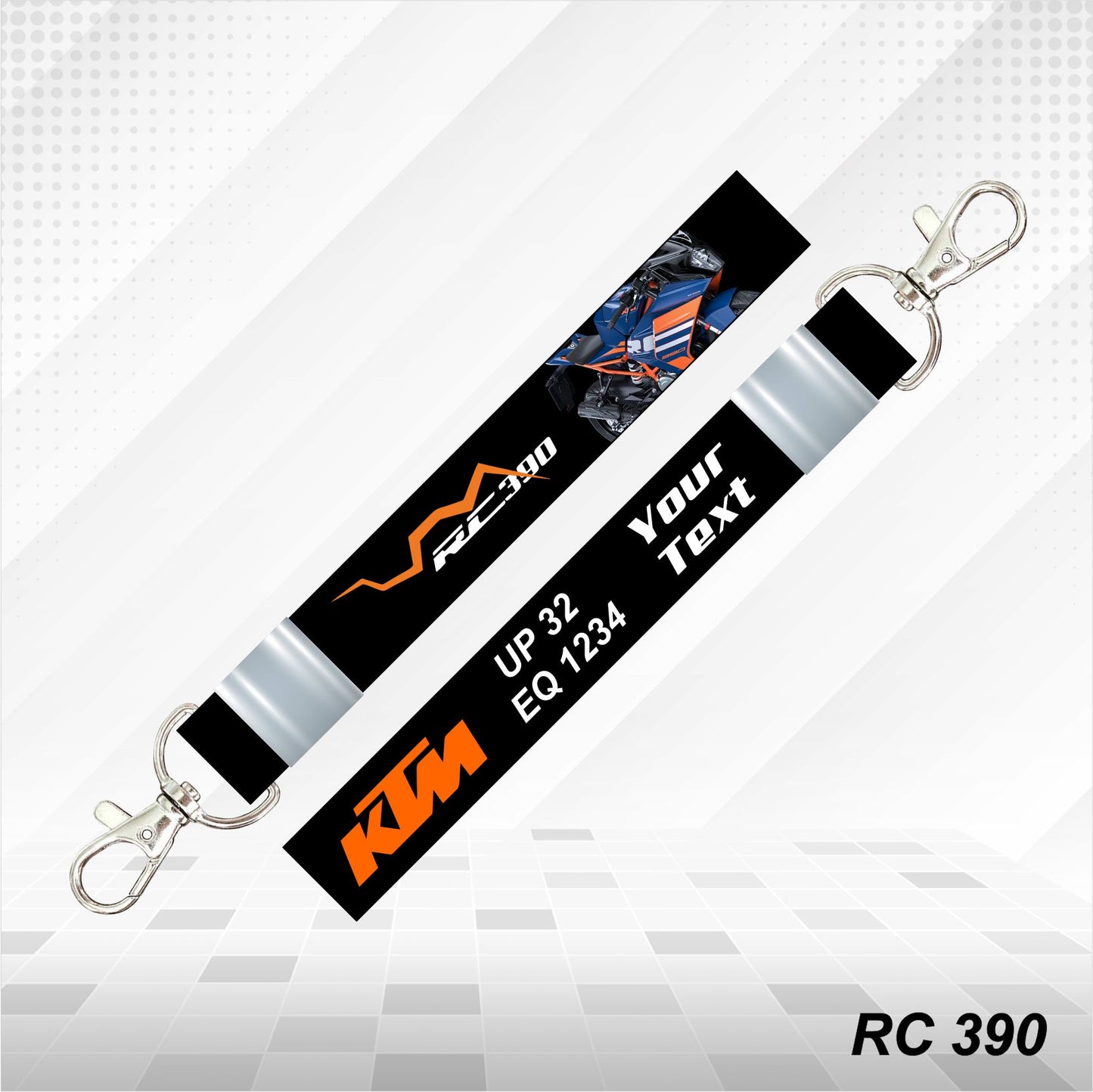 KTM RC 390 - Personalized KTM Keychain - Wood, Acrylic, Metal Printed