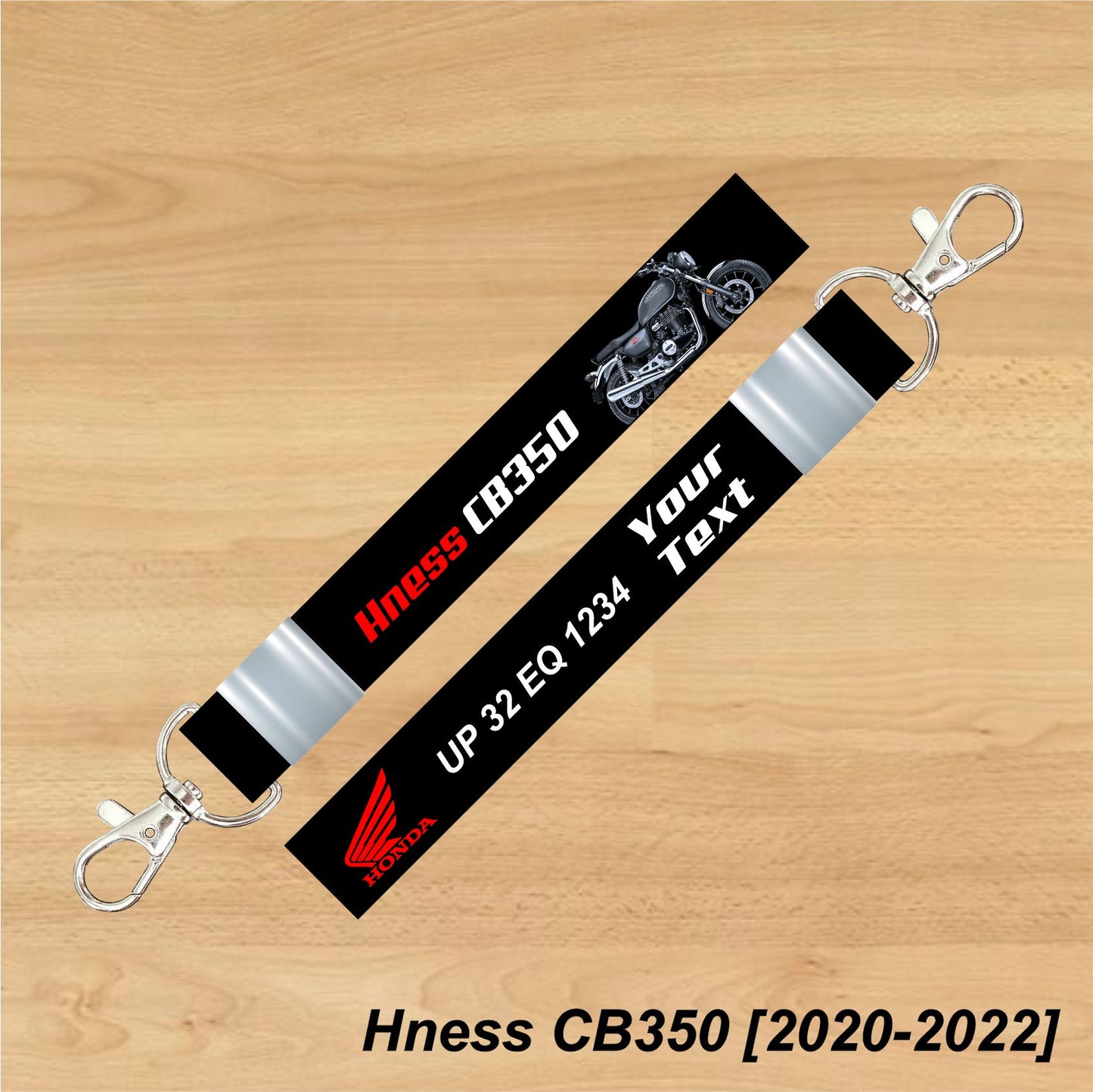 Hness CB350 [2020-2022] - Personalized Honda Keychain - Wood, Acrylic, Metal Printed