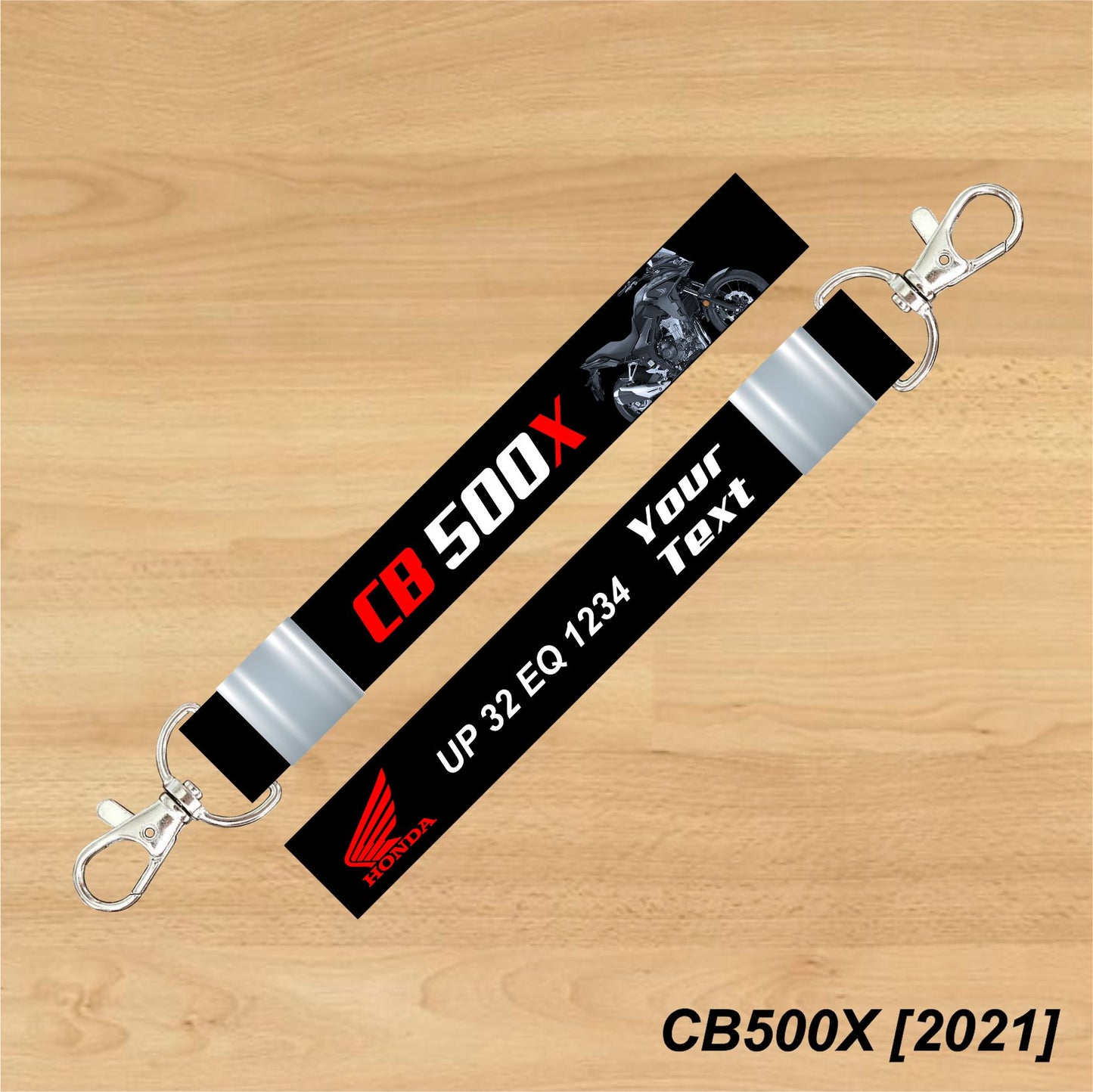 CB500X [2021] - Personalized Honda Keychain - Wood, Acrylic, Metal Printed