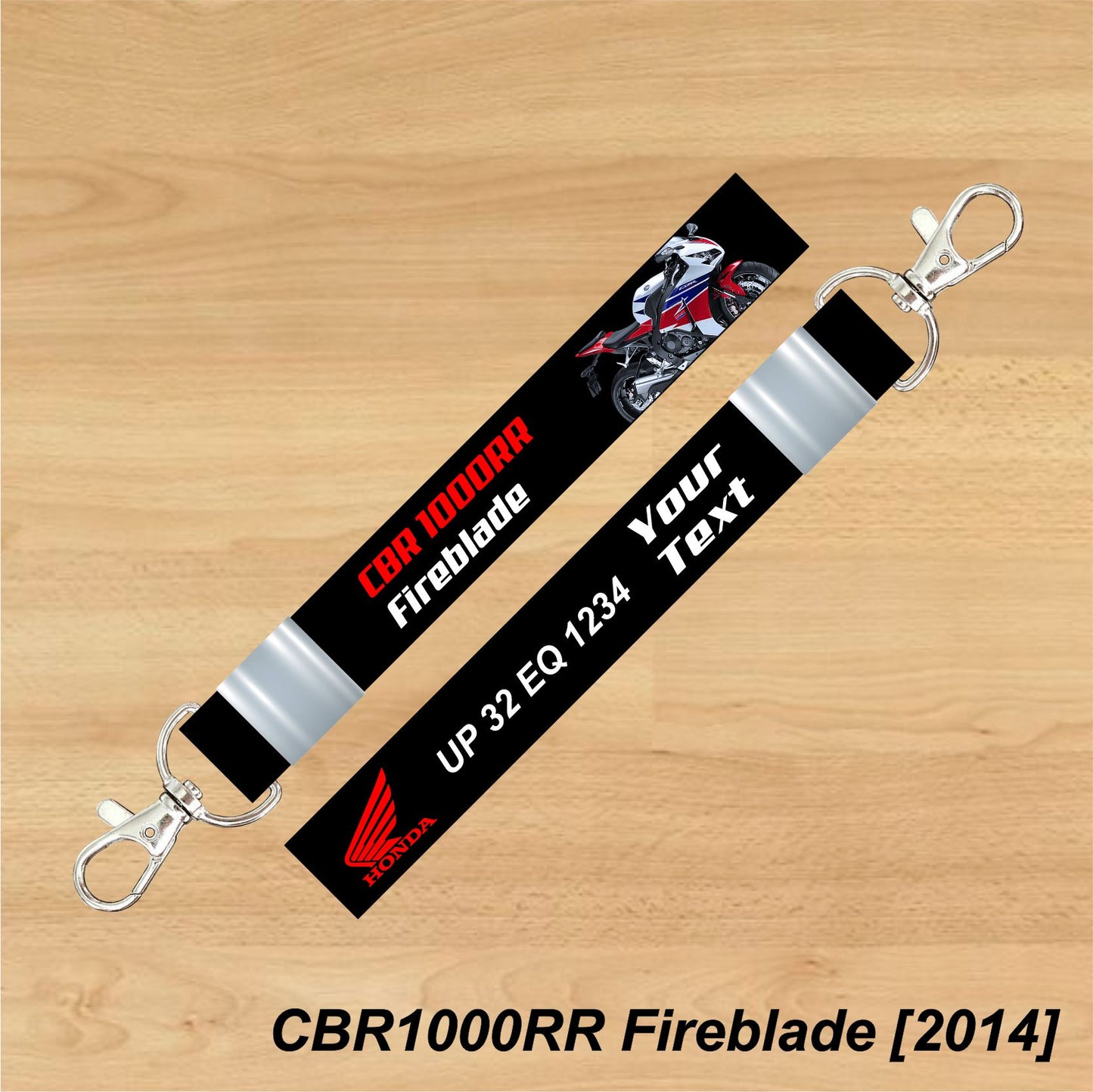 CBR 1000 RR Fireblade [2014]  - Personalized Honda Keychain - Wood, Acrylic, Metal Printed