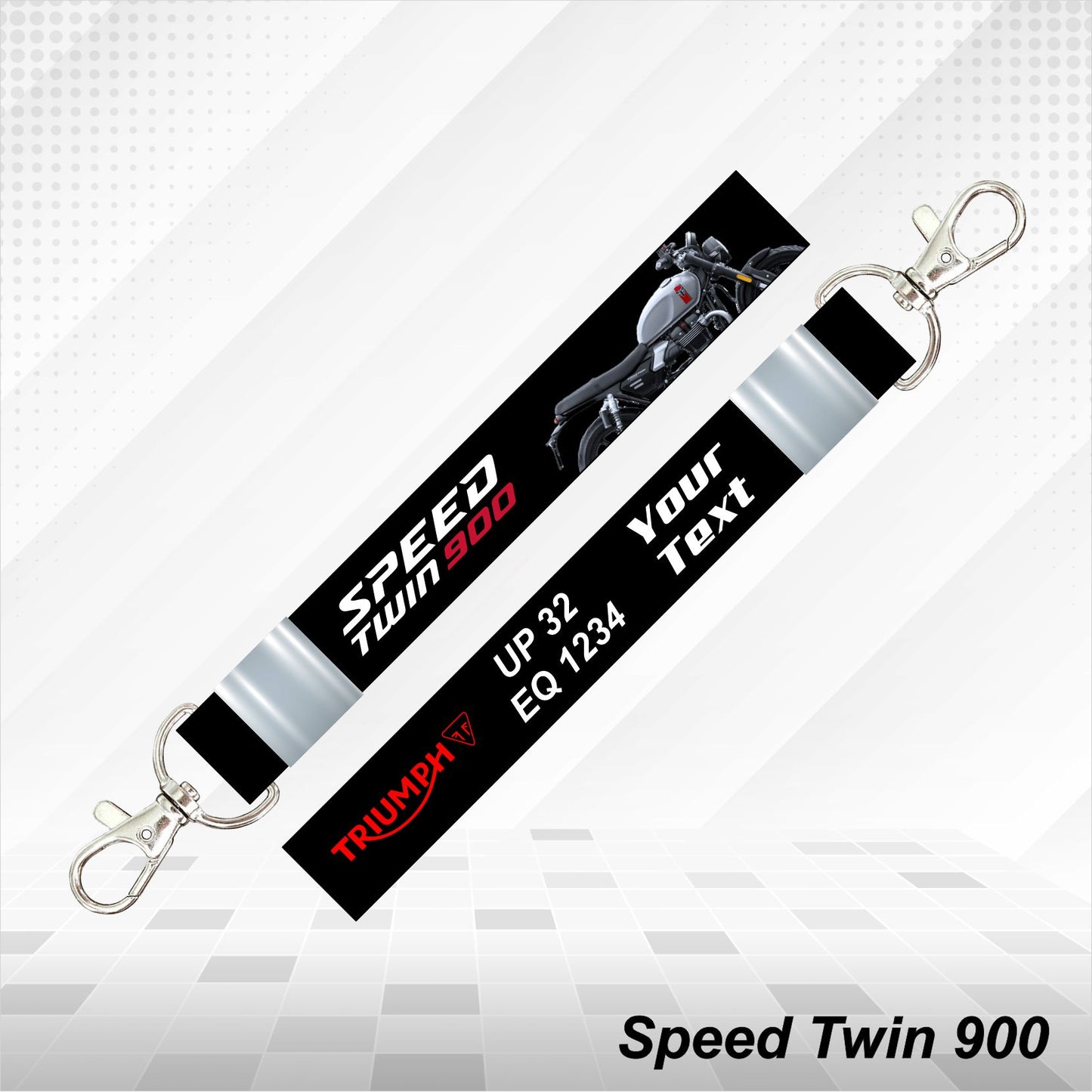 NEW SPEED TWIN 900 - Personalized Triumph Keychain - Wood, Acrylic, Metal Printed