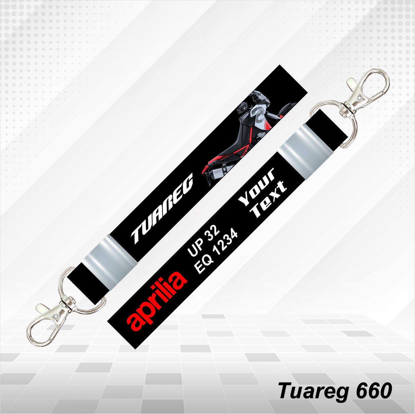 Tuareg 660 - Personalized Aprilia Keychain - Wood, Acrylic, Metal Printed, Lanyard