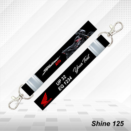Shine 125 - Personalized Honda Keychain - Wood, Acrylic, Metal Printed