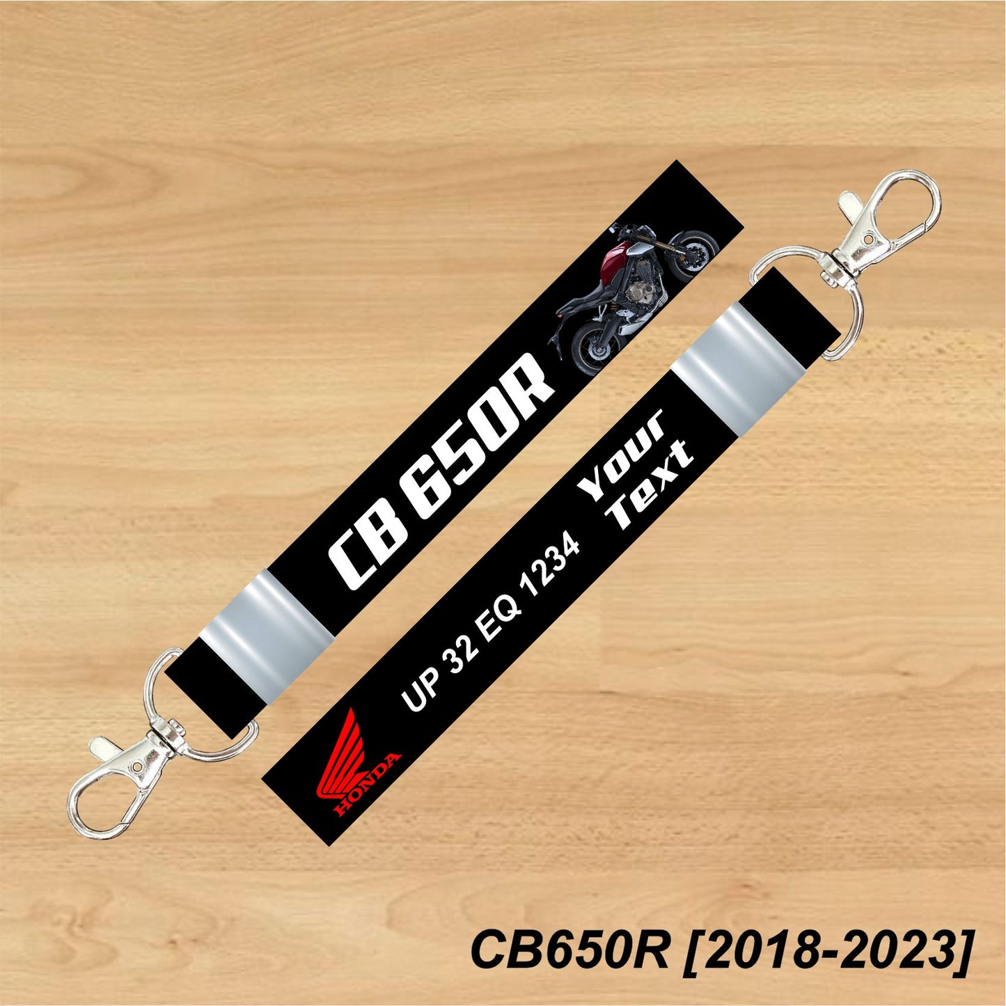 CB 650R [2018-2023] - Personalized Honda Keychain - Wood, Acrylic, Metal Printed