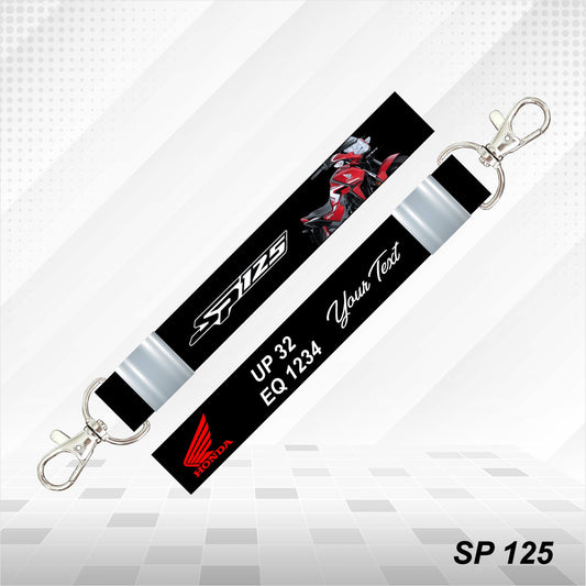 SP 125 - Personalized Honda Keychain - Wood, Acrylic, Metal Printed