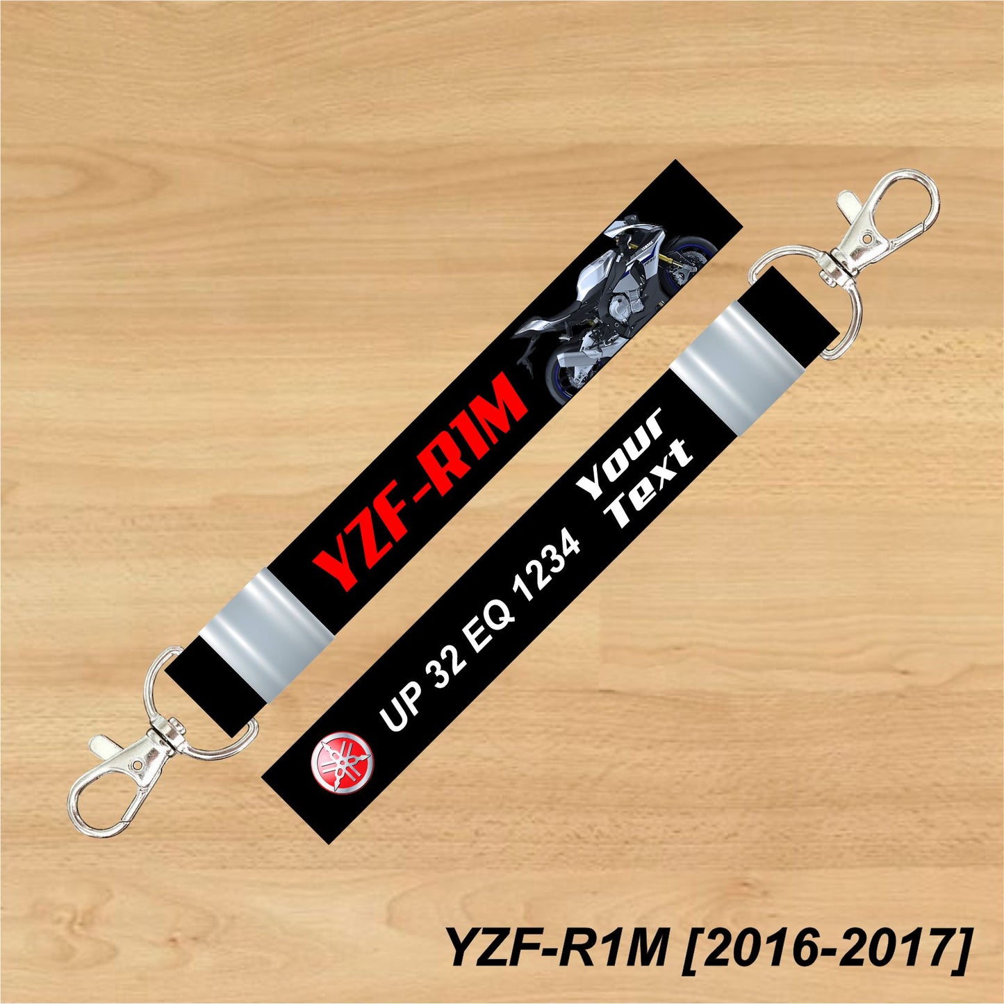 YZF-R1M [2016-2017] - Personalized Yamaha Keychain - Wood, Acrylic, Metal Printed