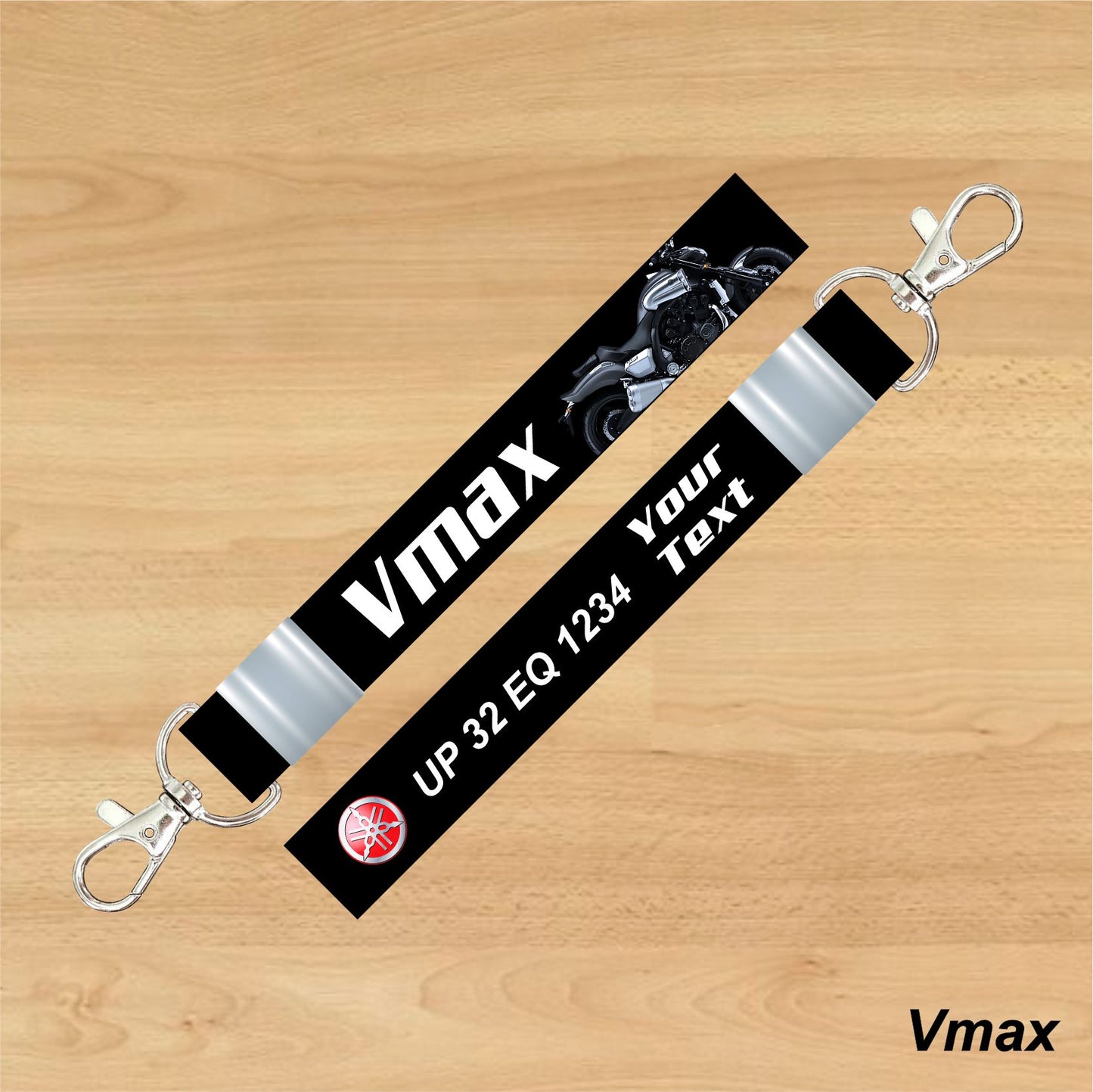 Vmax - Personalized Yamaha Keychain - Wood, Acrylic, Metal Printed