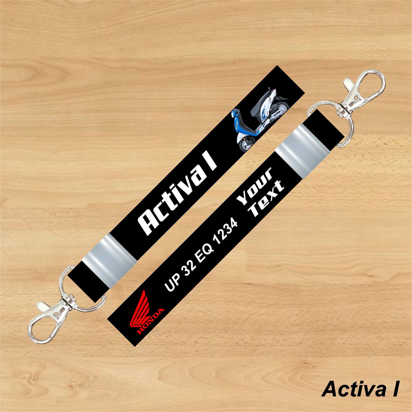 Activa i - Personalized Honda Keychain - Wood, Acrylic, Metal Printed