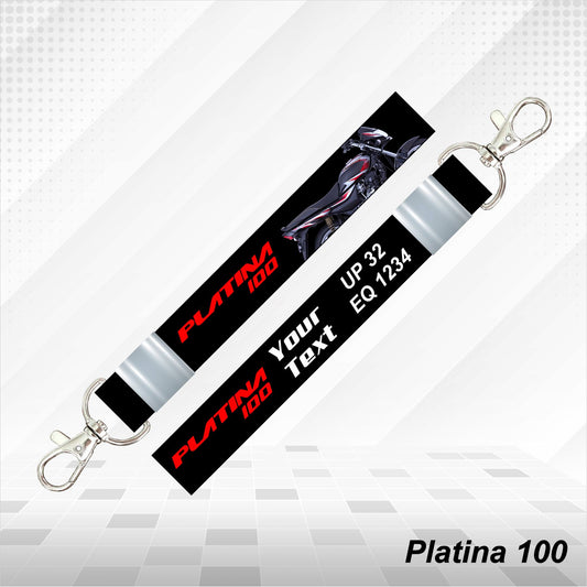 Platina 100 - Personalized Bajaj Keychain - Wood, Acrylic, Metal Printed