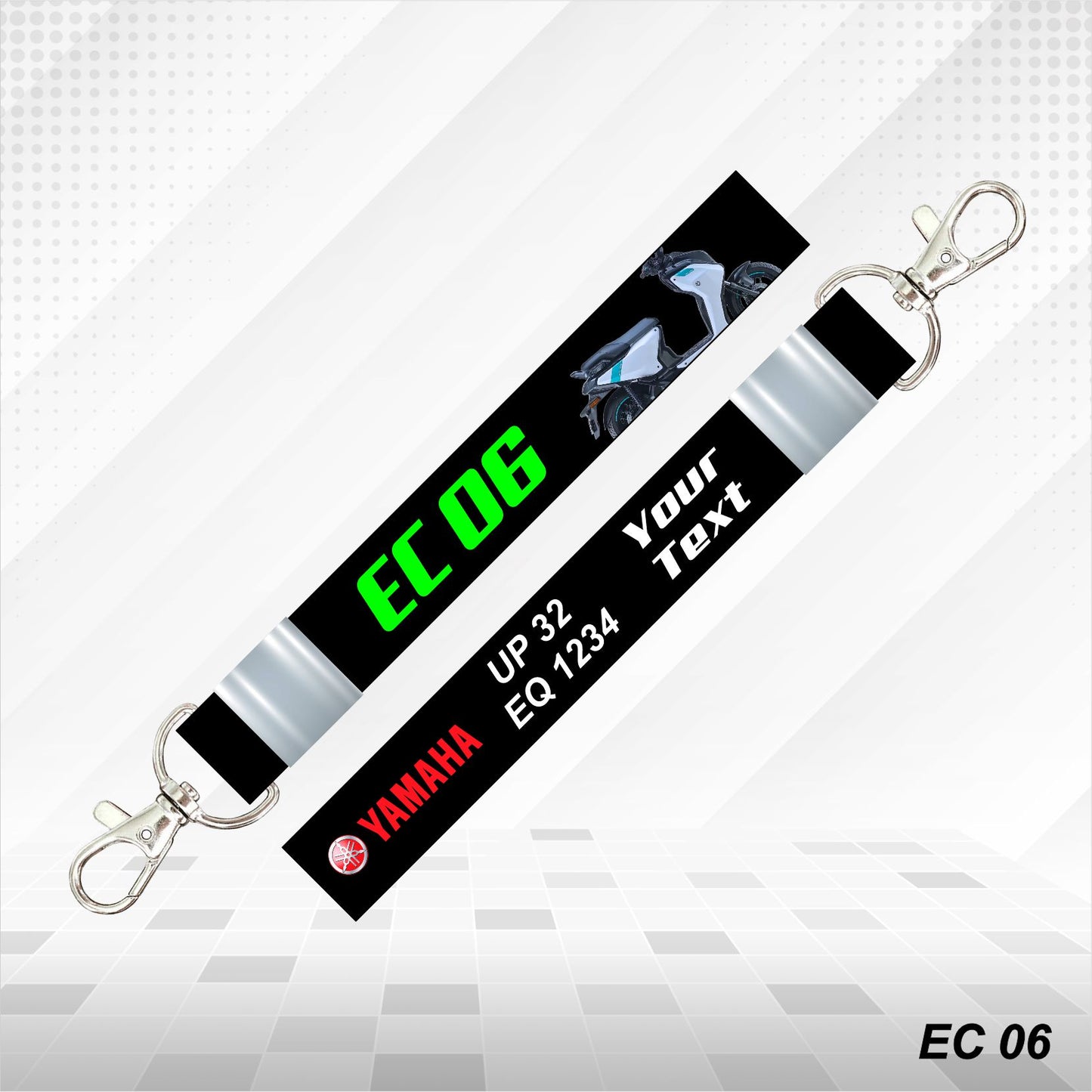 EC 06 [EV] - Personalized Yamaha Keychain - Wood, Acrylic, Metal Printed