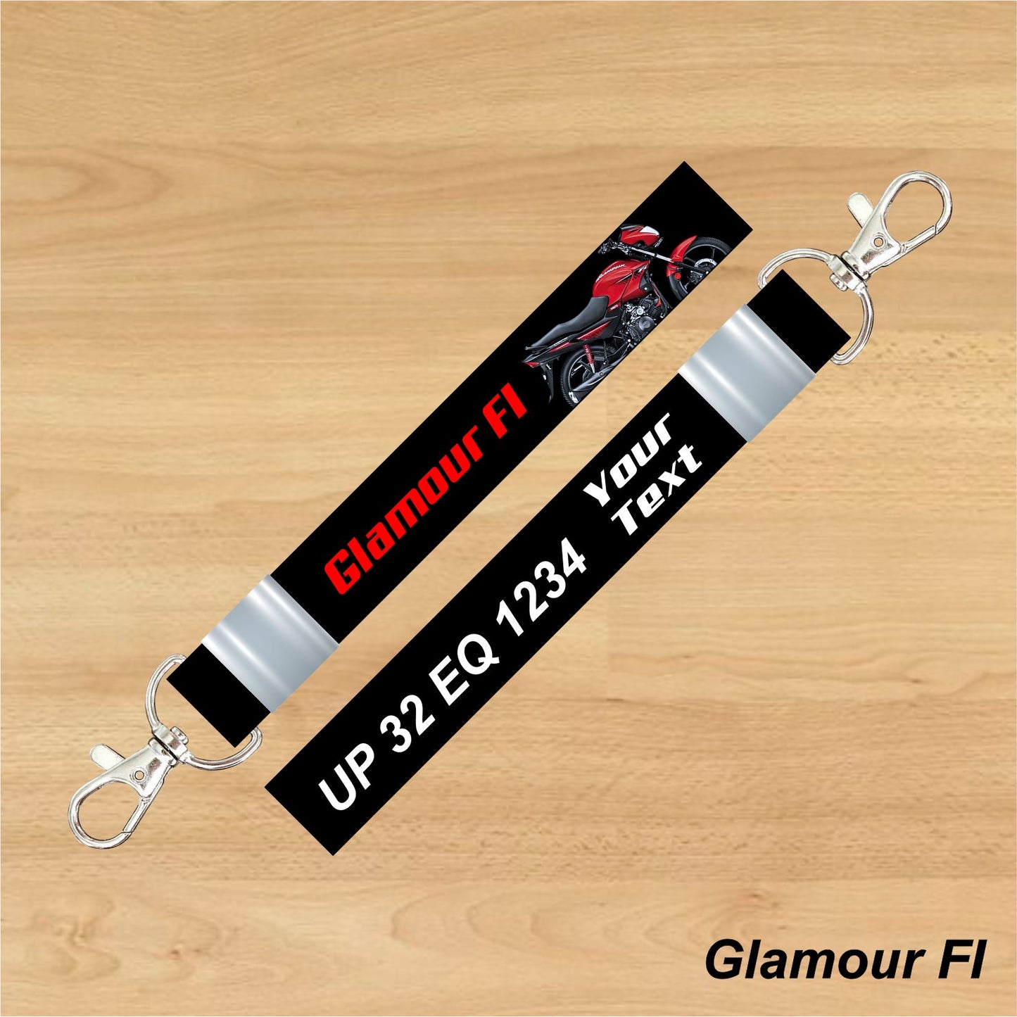 Glamour FI - Personalized Hero Keychain - Wood, Acrylic, Metal Printed