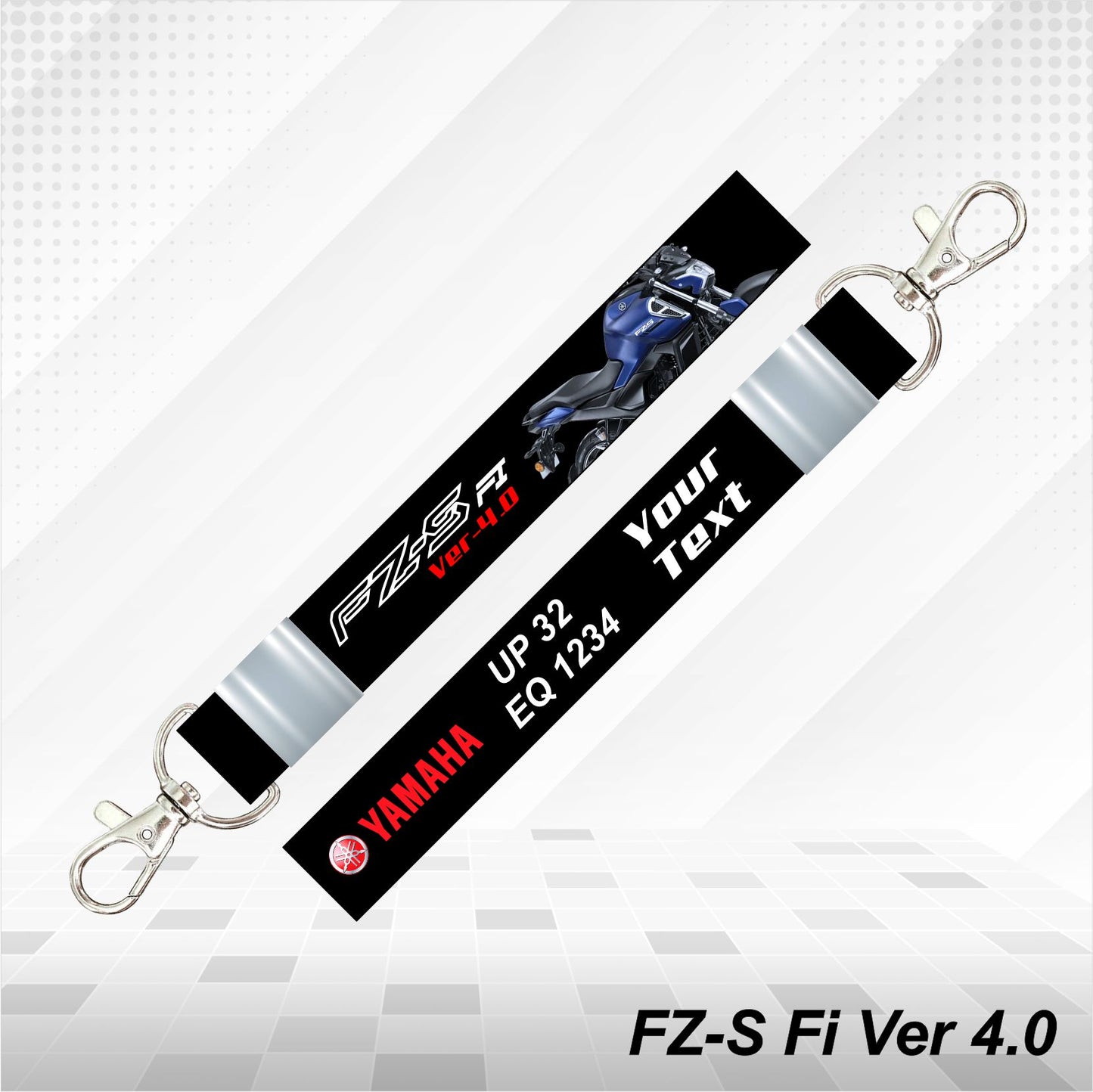 FZ-S Fi Ver 4.0 - Personalized Yamaha Keychain  - Wood, Acrylic, Metal Printed
