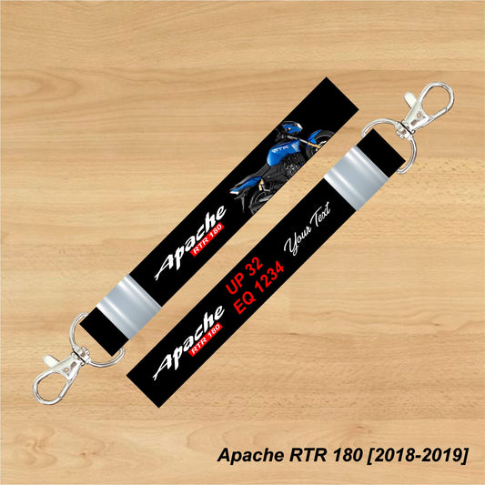Apache RTR 180 [2018-2019] - Personalized TVS Keychain - Wood, Acrylic, Metal Printed