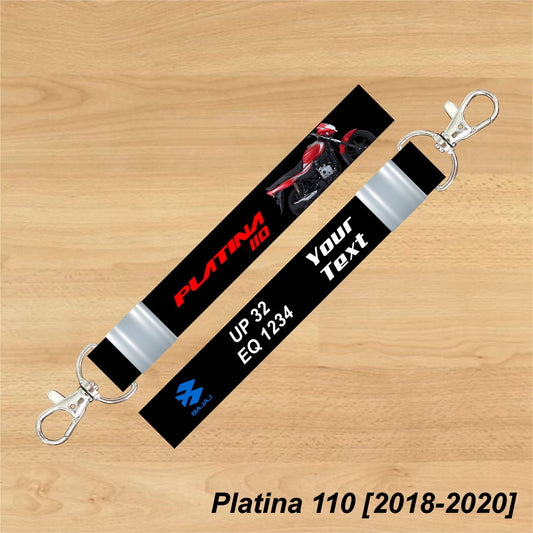 Platina 110 [2018-2020] - Personalized Bajaj Keychain - Wood, Acrylic, Metal Printed