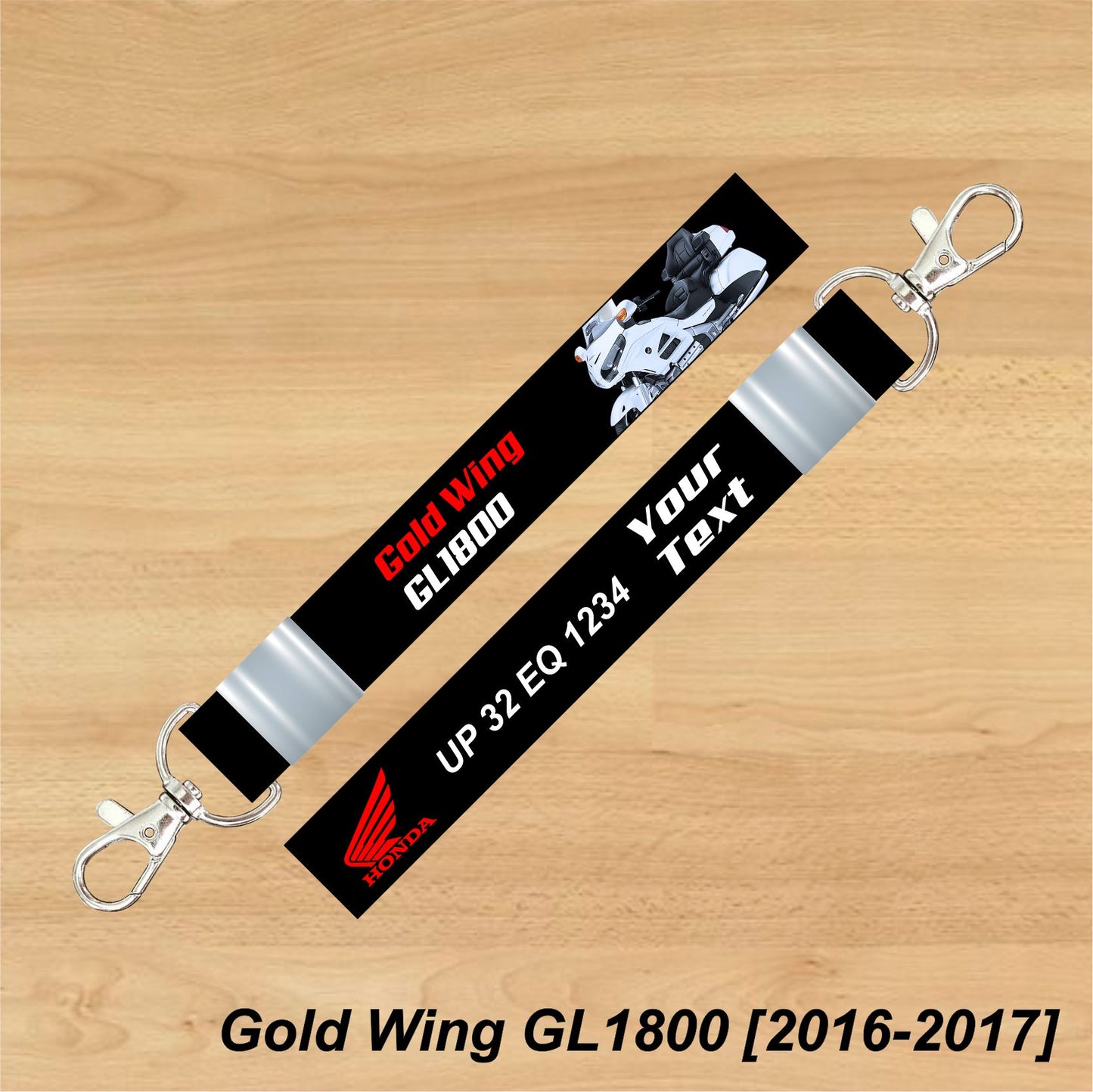 Gold Wing GL1800 [2016-2017] - Personalized Honda Keychain - Wood, Acrylic, Metal Printed