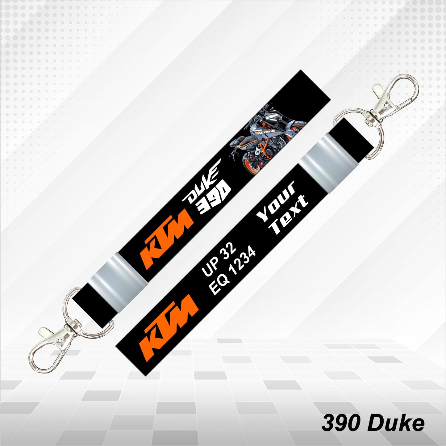 KTM 390 DUKE - Personalized KTM Keychain - Wood, Acrylic, Metal Printed