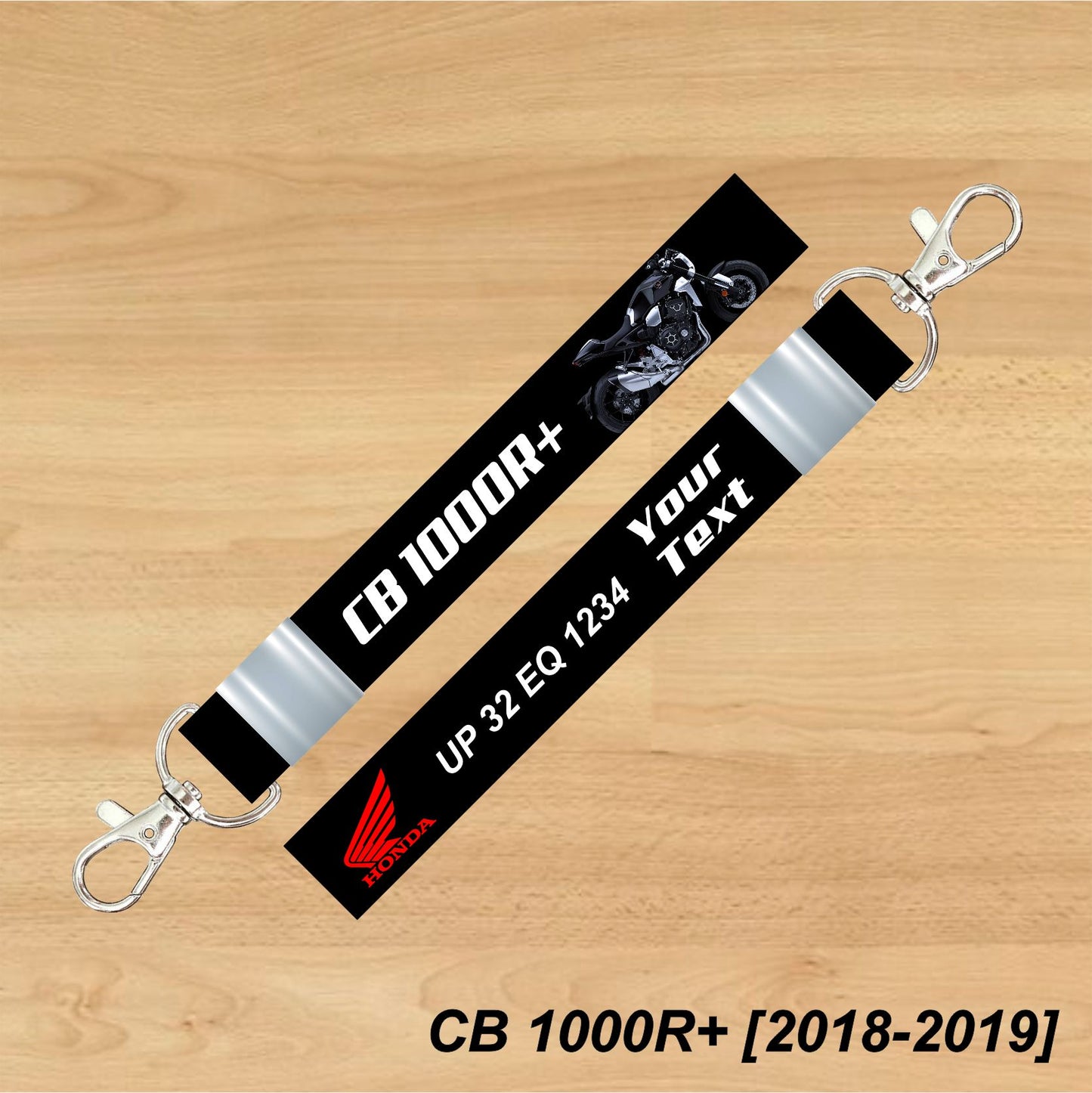 CB 1000R+ [2018-2019] - Personalized Honda Keychain - Wood, Acrylic, Metal Printed