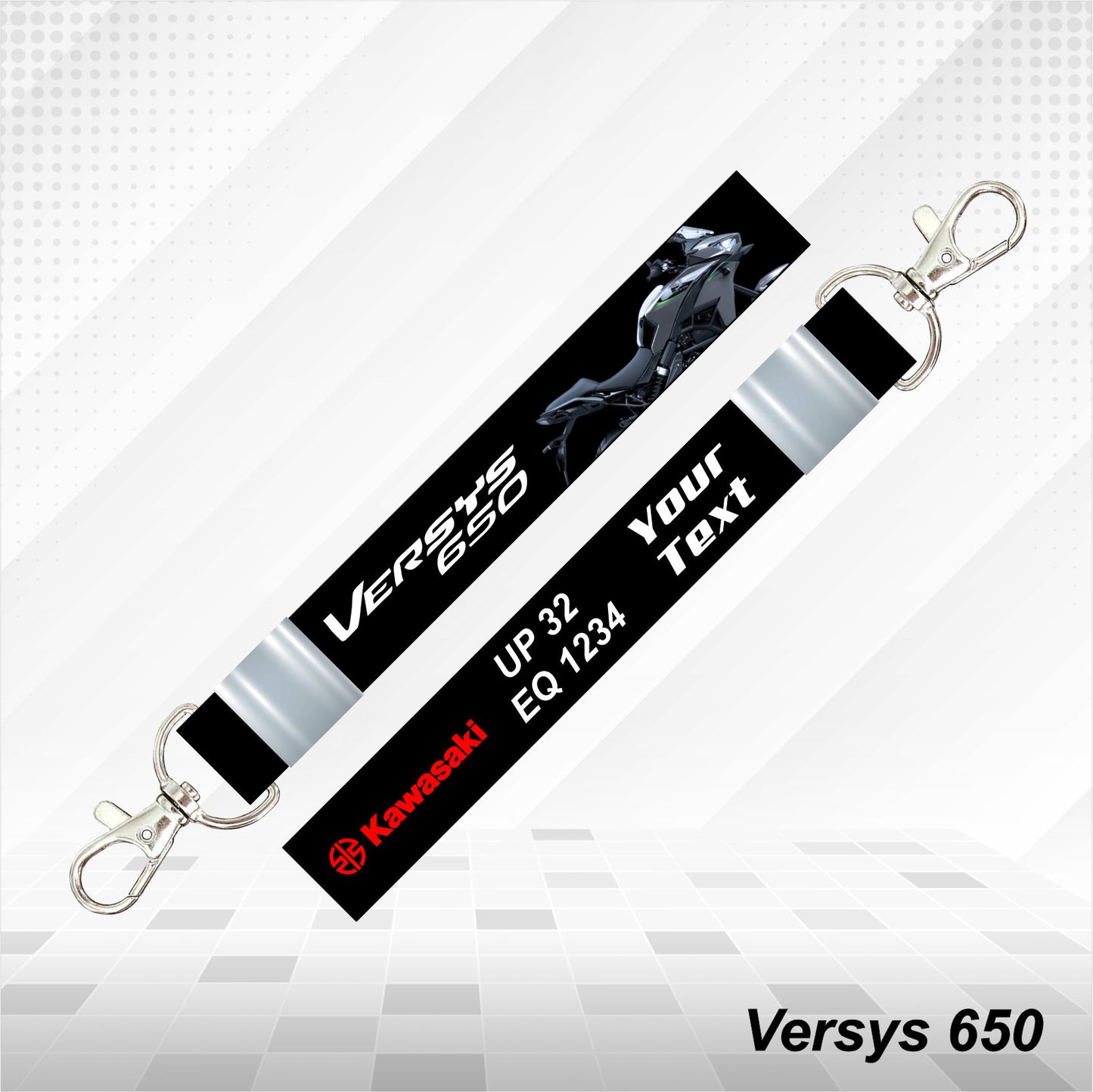Versys 650 - Personalized Kawasaki Keychain - Wood, Acrylic, Metal Printed