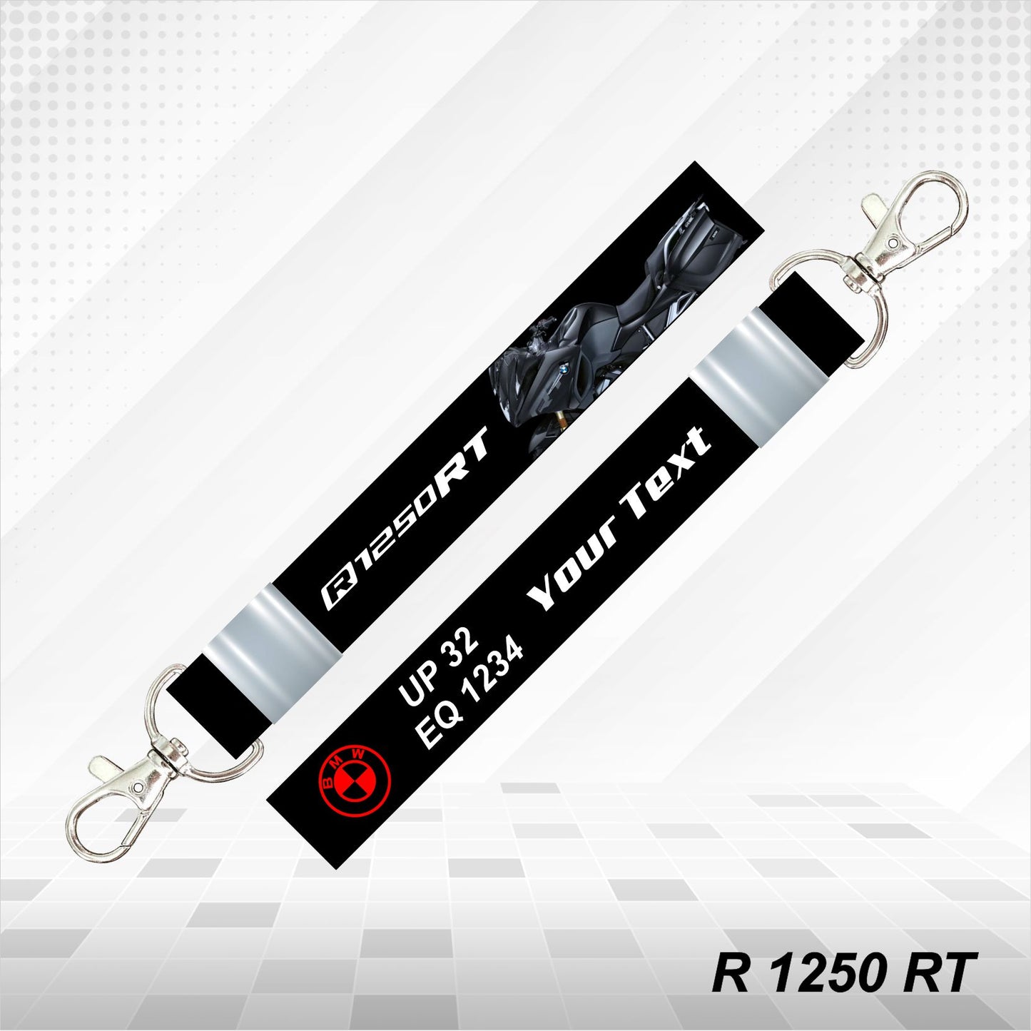 R 1250 RT - Personalized BMW Keychain - Wood, Acrylic, Metal Printed, Lanyard