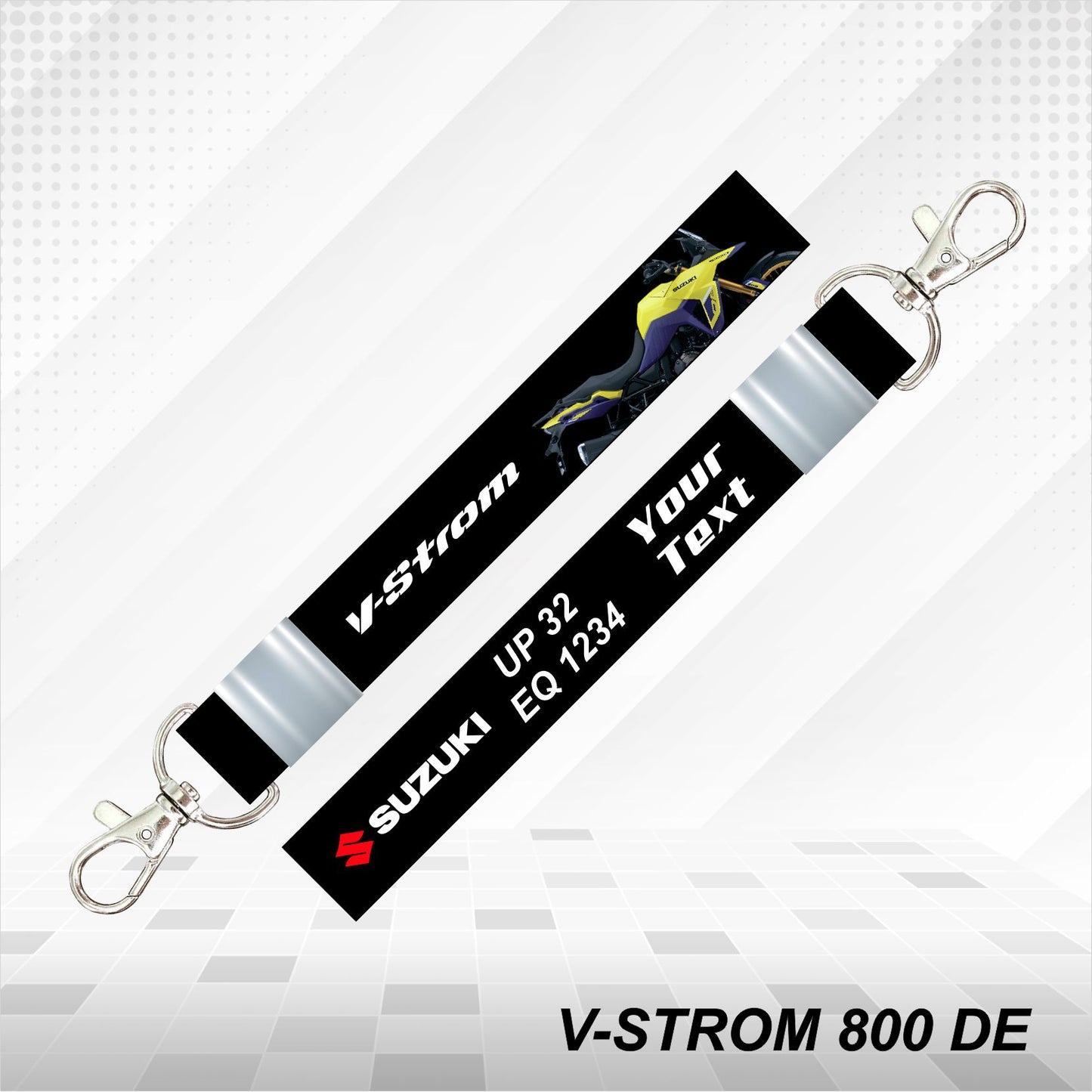 V-STROM 800 DE - Personalized Suzuki Keychain - Wood, Acrylic, Metal Printed