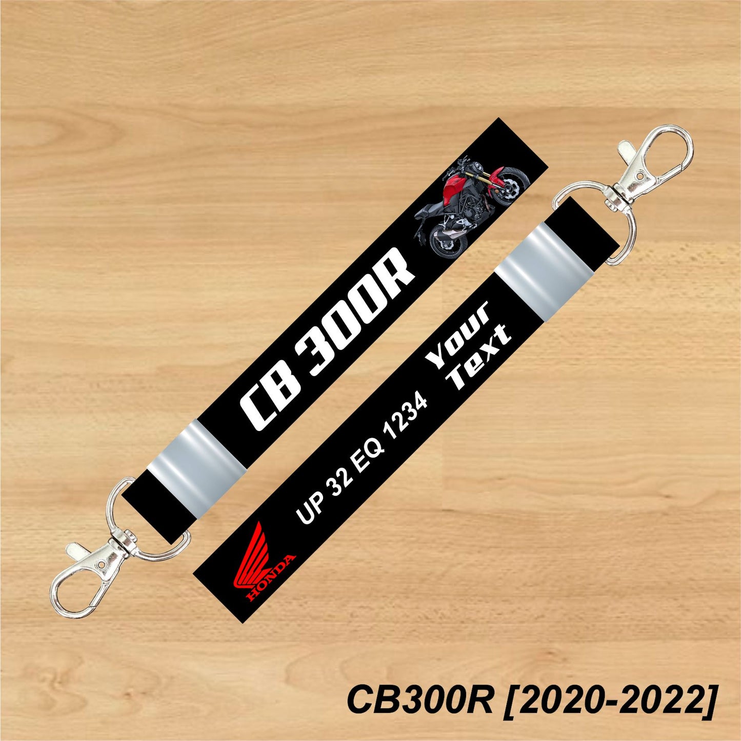 CB300R [2020-2022] - Personalized Honda Keychain - Wood, Acrylic, Metal Printed