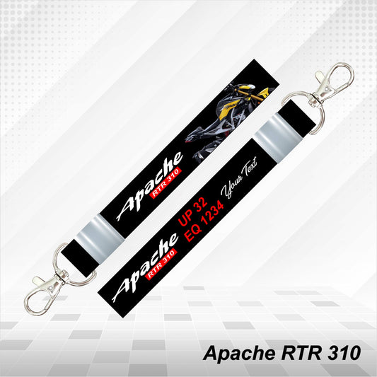 Apache RTR 310 - Personalized TVS Keychain - Wood, Acrylic, Metal Printed