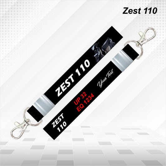 Zest 110 - Personalized TVS Keychain - Wood, Acrylic, Metal Printed