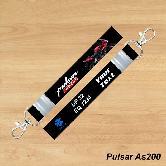 Pulsar AS200 - Personalized Bajaj Printed Keychain or Lanyard