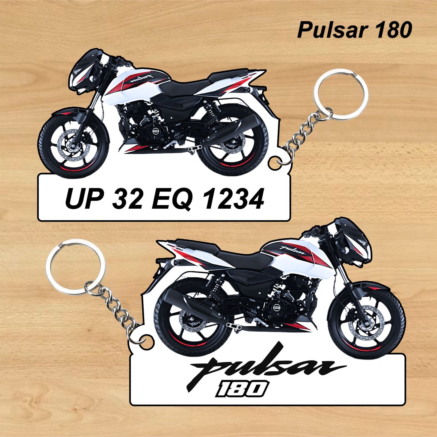 Pulsar 180 [2022]- Personalized Bajaj Printed Keychain or Lanyard