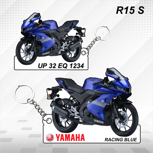 R15S - Personalized Yamaha Keychain - Wood, Acrylic, Metal Printed