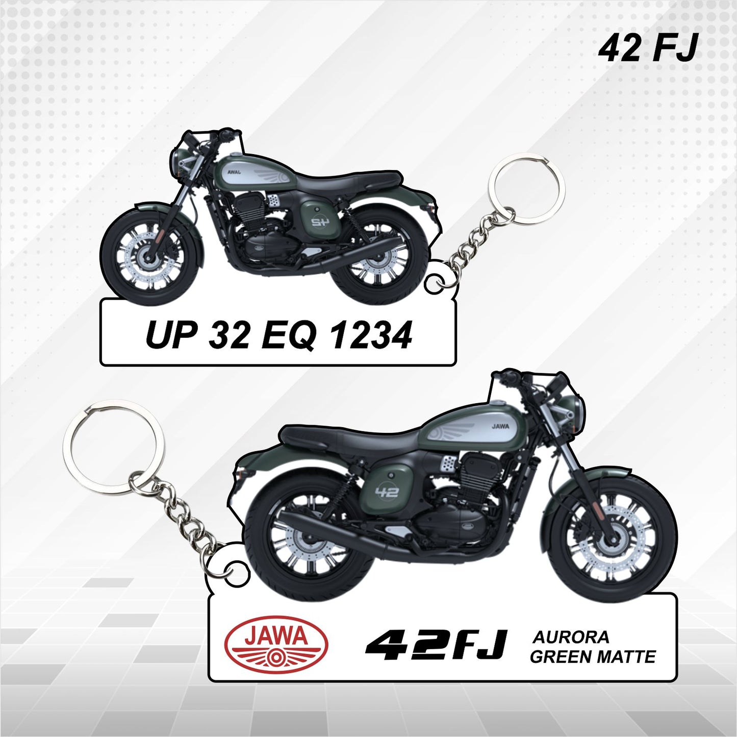 Jawa Bikes - All Models - Personalized Jawa Printed Keychain