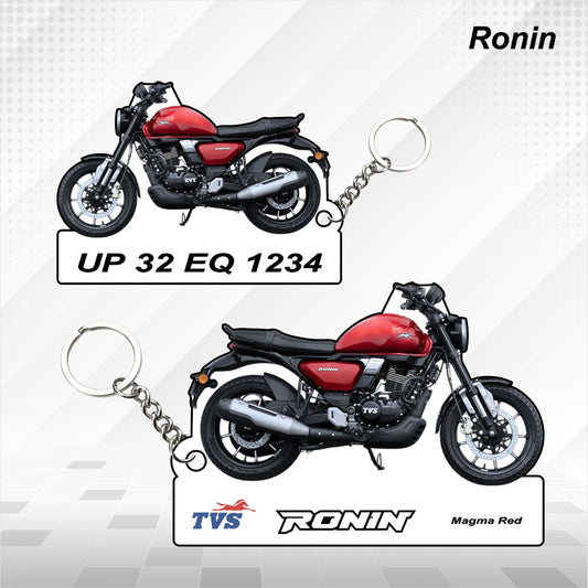 TVS Ronin - Personalized TVS Keychain - Wood, Acrylic, Metal Printed