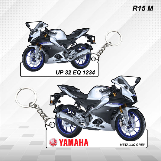 R15M - Personalized Yamaha Keychain - Wood, Acrylic, Metal Printed