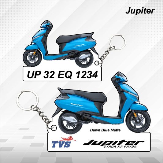 TVS Jupiter - Personalized TVS Keychain - Wood, Acrylic, Metal Printed