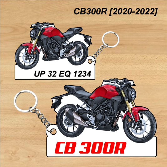 CB300R [2020-2022] - Personalized Honda Keychain - Wood, Acrylic, Metal Printed