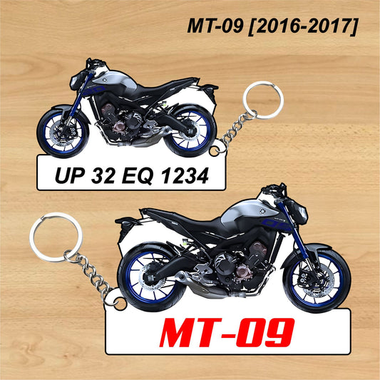 MT-09 [2016-2020] - Personalized Yamaha Keychain - Wood, Acrylic, Metal Printed