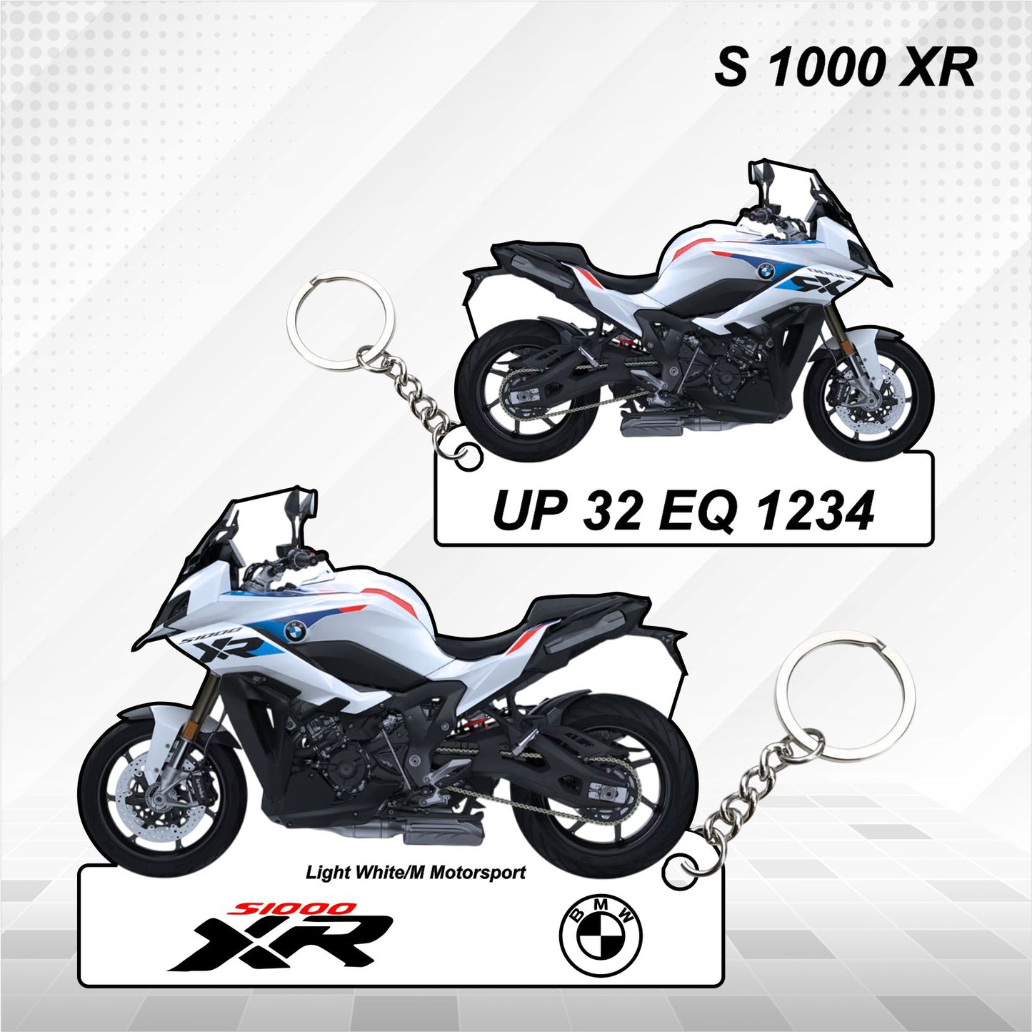 S 1000 XR - Personalized BMW Keychain - Wood, Acrylic, Metal Printed, Lanyard