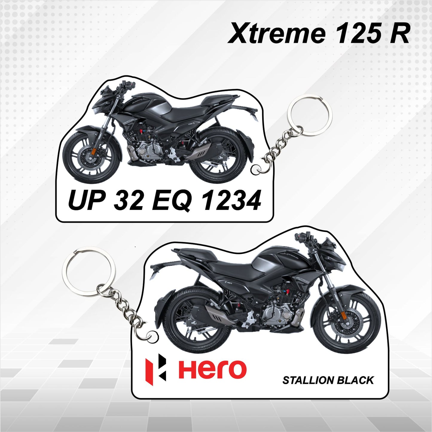 Xtreme 125R - Personalized Hero Keychain - Wood, Acrylic, Metal Printed