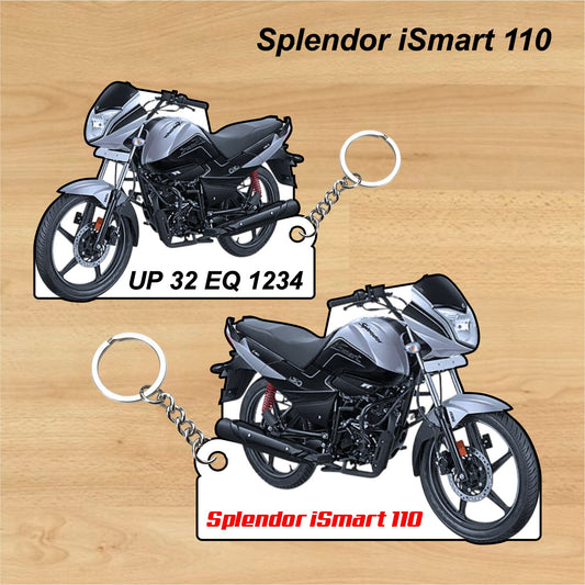 Splendor iSmart 110 - Personalized Hero Keychain - Wood, Acrylic, Metal Printed