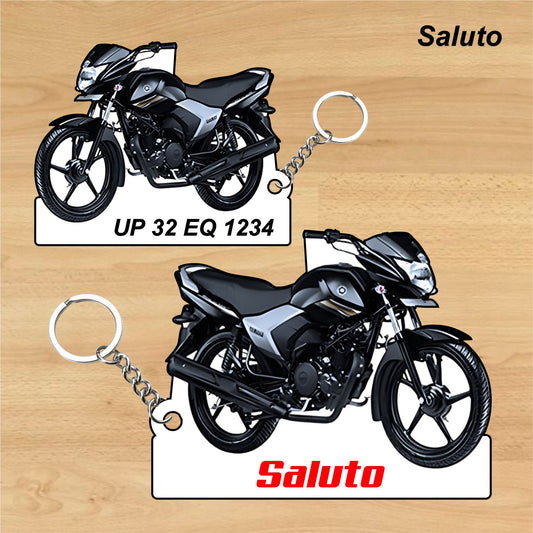 Saluto - Personalized Honda Keychain - Wood, Acrylic, Metal Printed