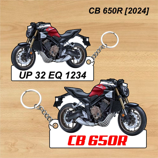 CB 650R [2024] - Personalized Honda Keychain - Wood, Acrylic, Metal Printed